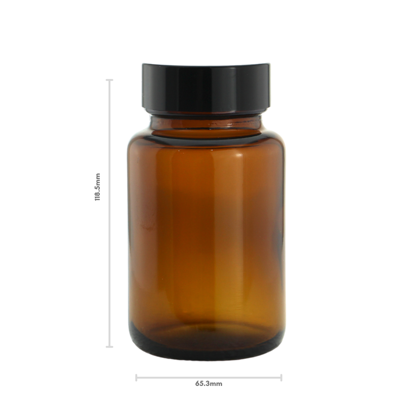 250ml Amber Glass Jar Set (28 Pack)