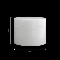 100ml Double Wall White PP Jar Set (50 Pack)