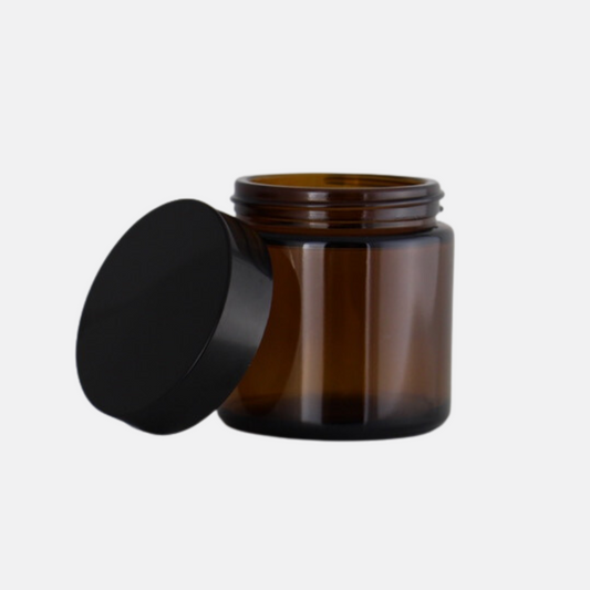 100ml Amber Glass Jar Set (30 Pack)