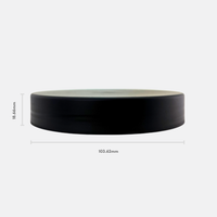 100mm PP Cap Matte Black