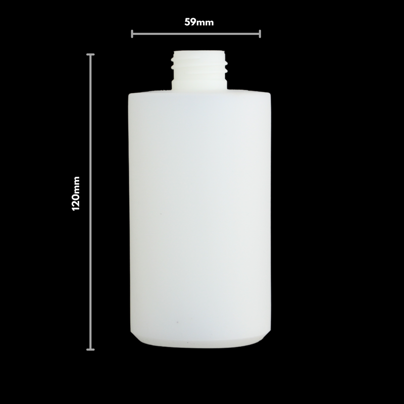 250ml Square Shoulder HDPE Bottle (50 Pack)
