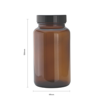 300ml Amber Glass Jar Set (30 Pack)