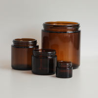 10ml Amber Glass Jar Set (50 Pack)