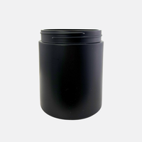 600ml Black HDPE Jar (144 Pack)