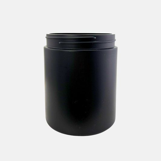 600ml Black HDPE Jar (144 Pack)