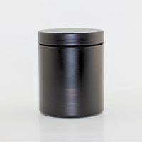600ml Black HDPE Jar (144 Pack)