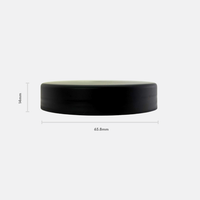 63mm PP Cap Matte Black (Pack of 400)
