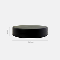 70mm PP Cap Matte Black (Pack of 252)