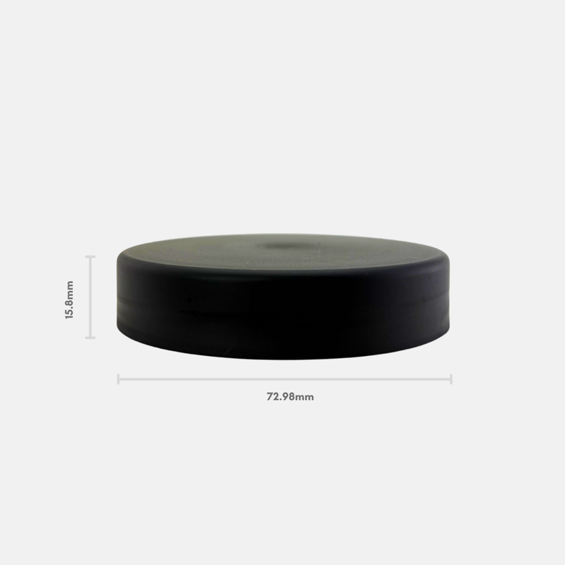 70mm PP Cap Matte Black (Pack of 252)
