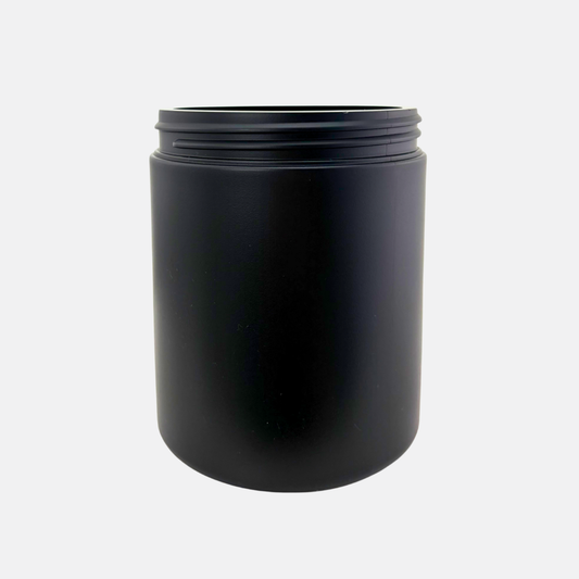 800ml Black HDPE Jar (96 Pack)