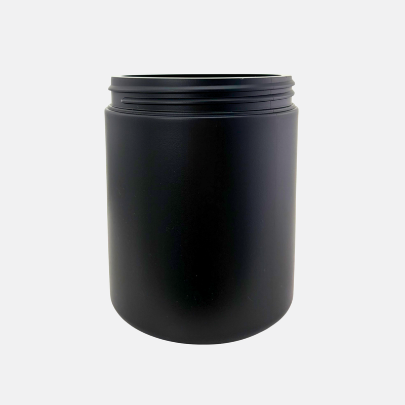 800ml Black HDPE Jar (96 Pack)