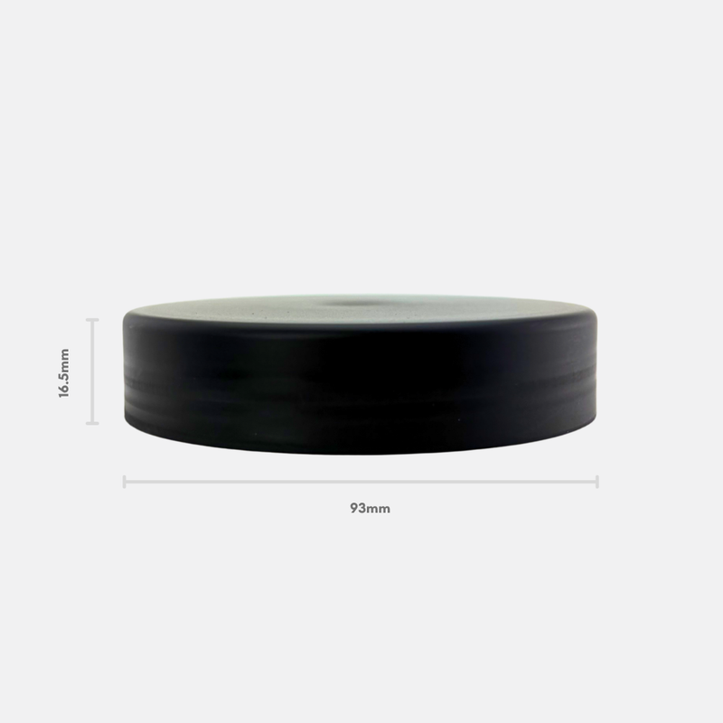 89mm PP Cap Matte Black (Pack of 144)