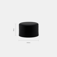 Smooth Wall Screw Cap 28/410 Black (50 Pack)