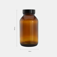 500ml Amber Glass Jar Set (20 Pack)