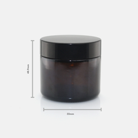 50ml Amber Glass Jar Set (40 Pack)