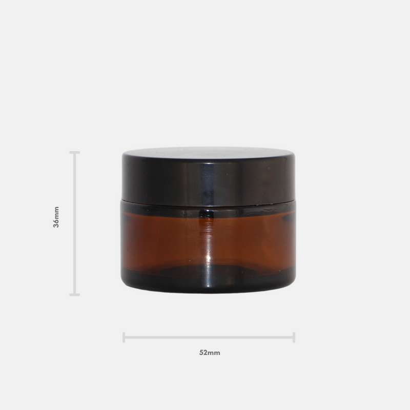 30ml Amber Glass Jar Set (48 Pack)
