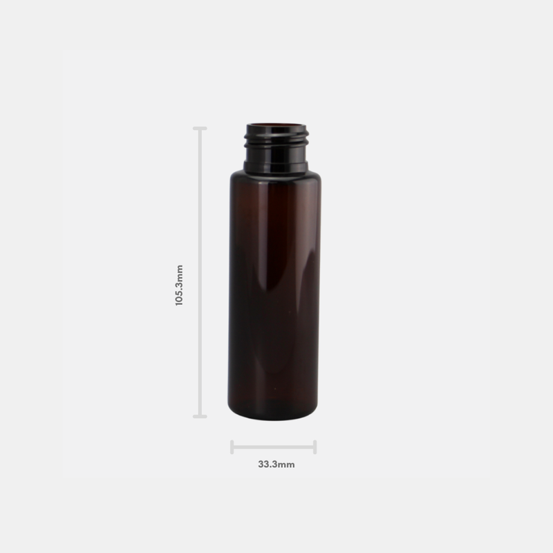 70ml Square Shoulder Amber rPET Bottle