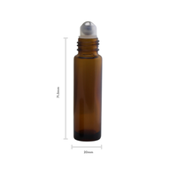 10ml Amber Glass Roller Bottle Set (20 Pack)