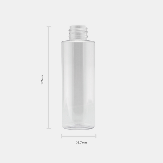 70ml Square Shoulder Clear PET Bottle (50 Pack)