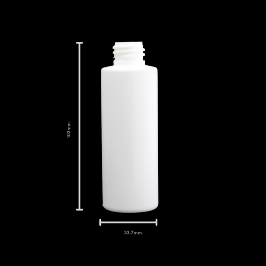 70ml Square Shoulder White PP Bottle (50 Pack)
