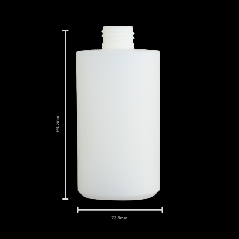 450ml Square Shoulder HDPE Bottle (50 Pack)