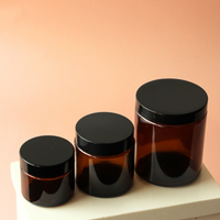 200ml Amber Glass Jar Set (25 Pack)