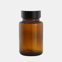 100ml Amber Glass Jar Set (49 Pack)