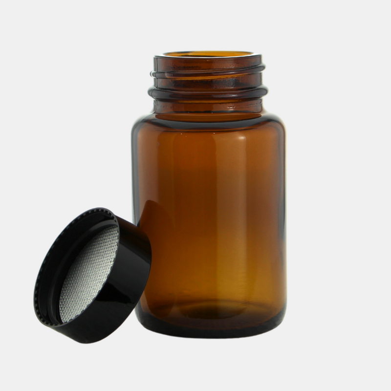 100ml Amber Glass Jar Set (49 Pack)