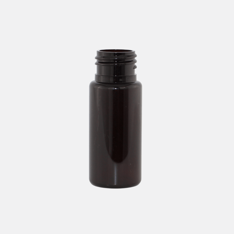 30ml Square Shoulder Amber rPET Bottle (50 Pack)