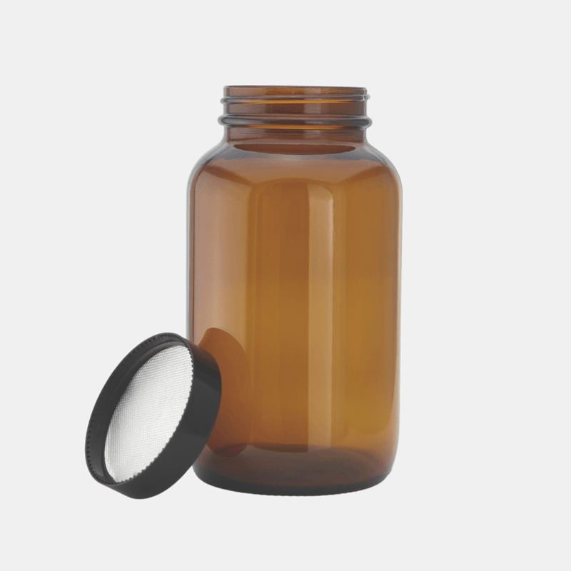 400ml Amber Glass Jar Set (24 Pack)