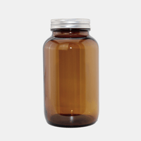 400ml Amber Glass Jar Set (24 Pack)
