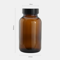 250ml Amber Glass Jar Set (28 Pack)